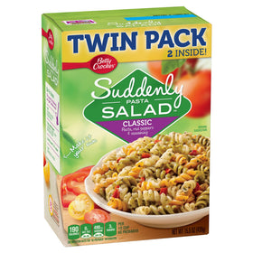 Betty Crocker Suddenly Pasta Salad classic 15.5 oz packaging for quick meal prep.