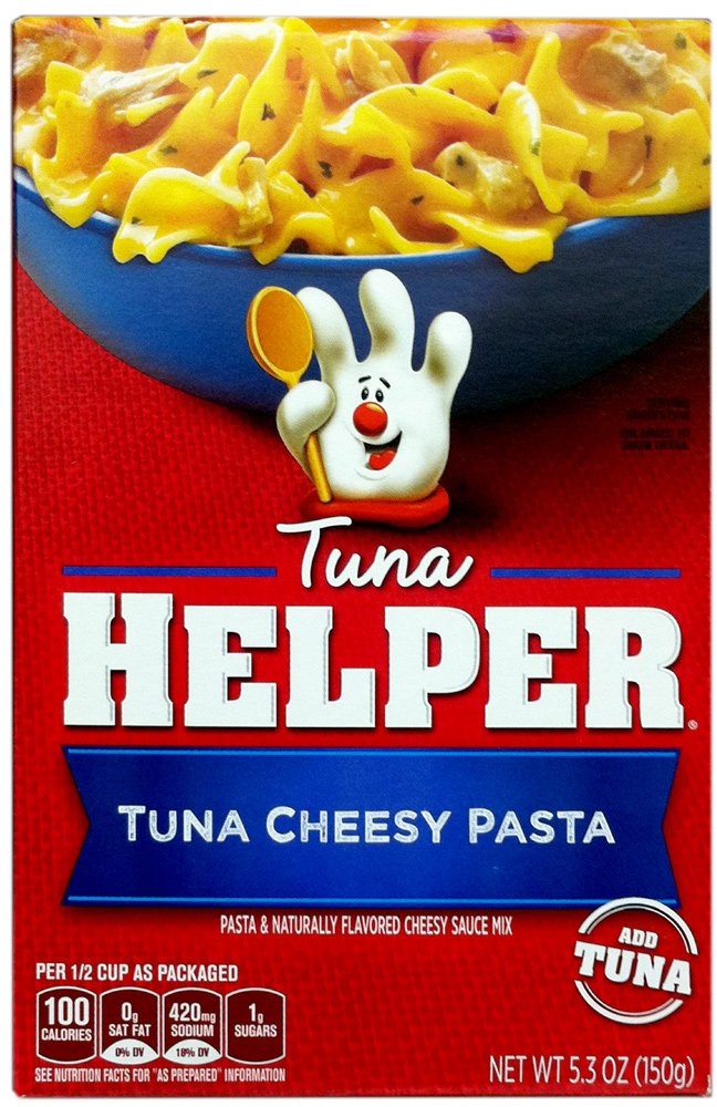 Betty Crocker Tuna Cheesy Pasta box three-pack ready for quick weeknight dinner