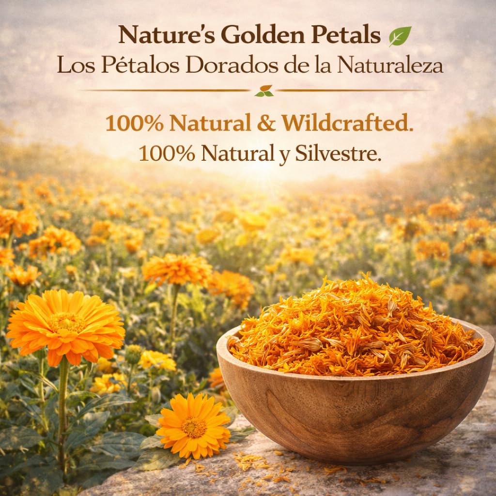 B-Experts calendula petals close-up showing natural dried texture