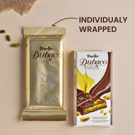 Coffee pairing moment with Beyoglu Dubaco Dubai chocolate bar—perfect after meals