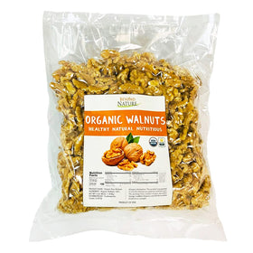 Beyond Nature Organic Raw Walnuts unsalted 3lb bag – convenient, versatile snack