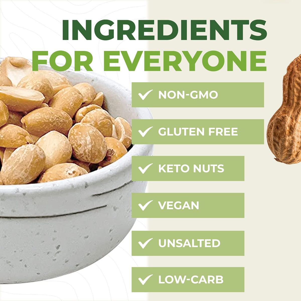 Beyond Nature peanuts on a snack plate ready for quick energy