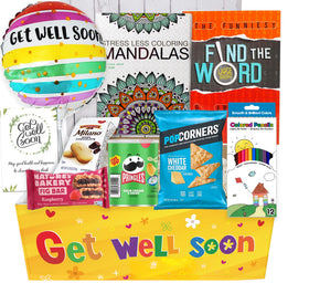 Beyond The Box Get Well Gift Balloon 9-inch balloon—bright, cheerful wishes.