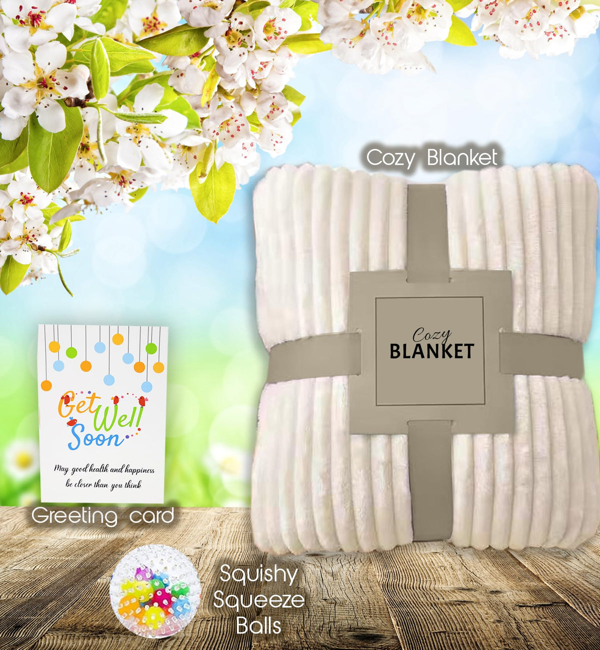Beyond The Box cozy blanket offers warm, soothing comfort during recovery