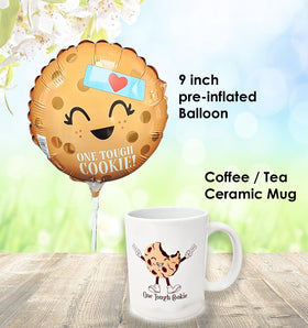 Beyond The Box mug and cookies offer comforting snack and beverage moments