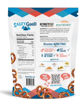 BeyondTwistz HealthSense flour bag, highlighting prebiotic fiber.