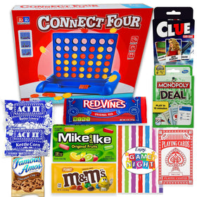 Beyond The Box GAME NIGHT basket front view, ideal for family gatherings and cozy game nights.