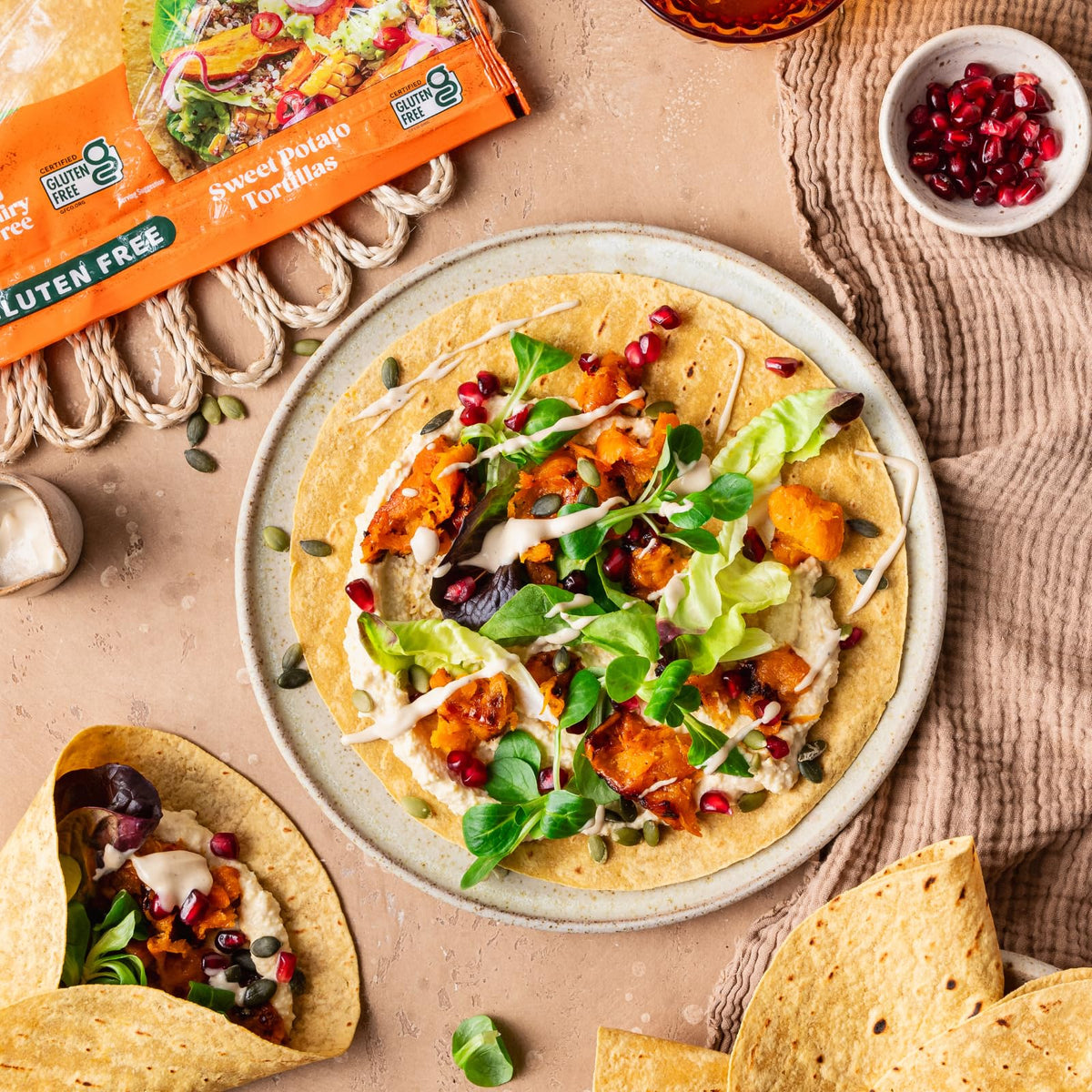 BFree wraps shown as an on-the-go snack for lunchboxes and trips.