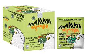 BFYSYO Big Foot Himalaya Salt Candy pack-12 image shows a tasty honey lime mint treat for on-the-go refreshment.