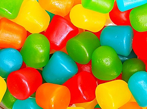 BFYSYO Tropical Dots gumdrops close-up texture with glossy sugar coating.