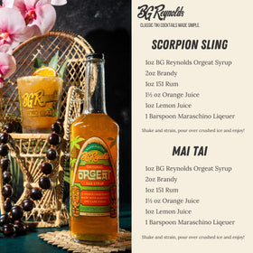 Almonds and cane sugar showcase BG Reynolds Orgeat ingredients