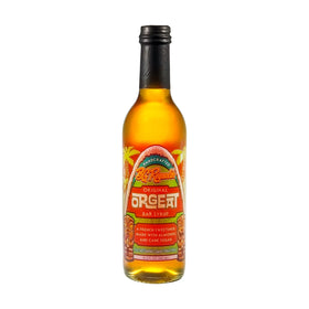 BG Reynolds Orgeat bottle close-up for authentic Mai Tai