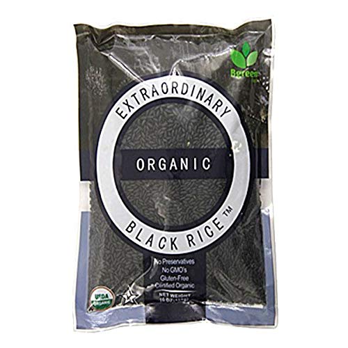Cooked Bgreen Organic Black Rice showing rich color and nutty aroma