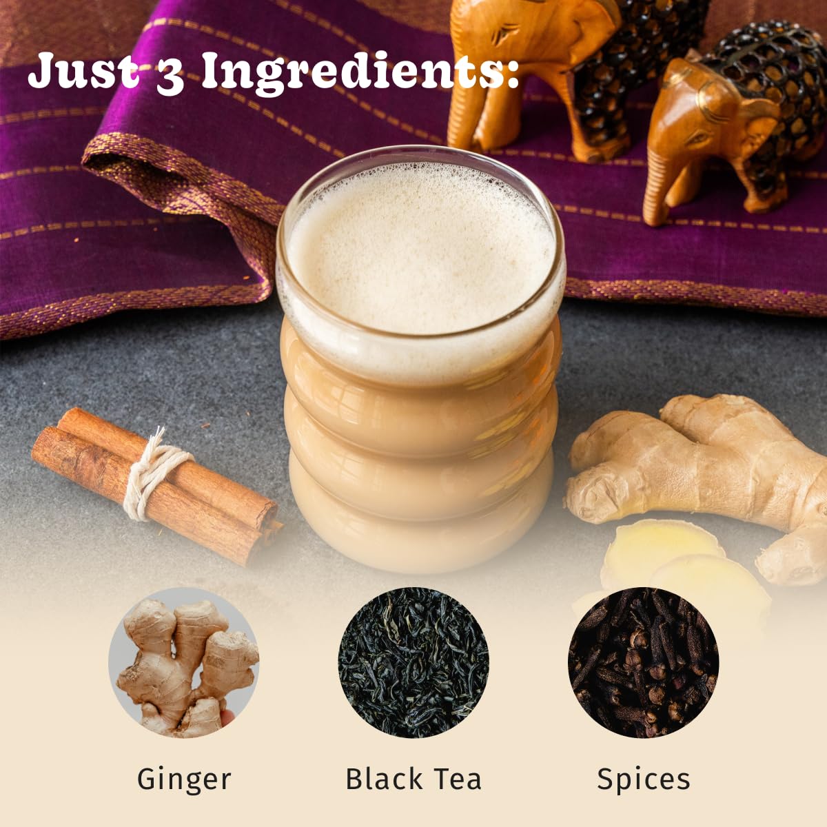 Bhakti Chai latte made with concentrate for hot or iced drinks.