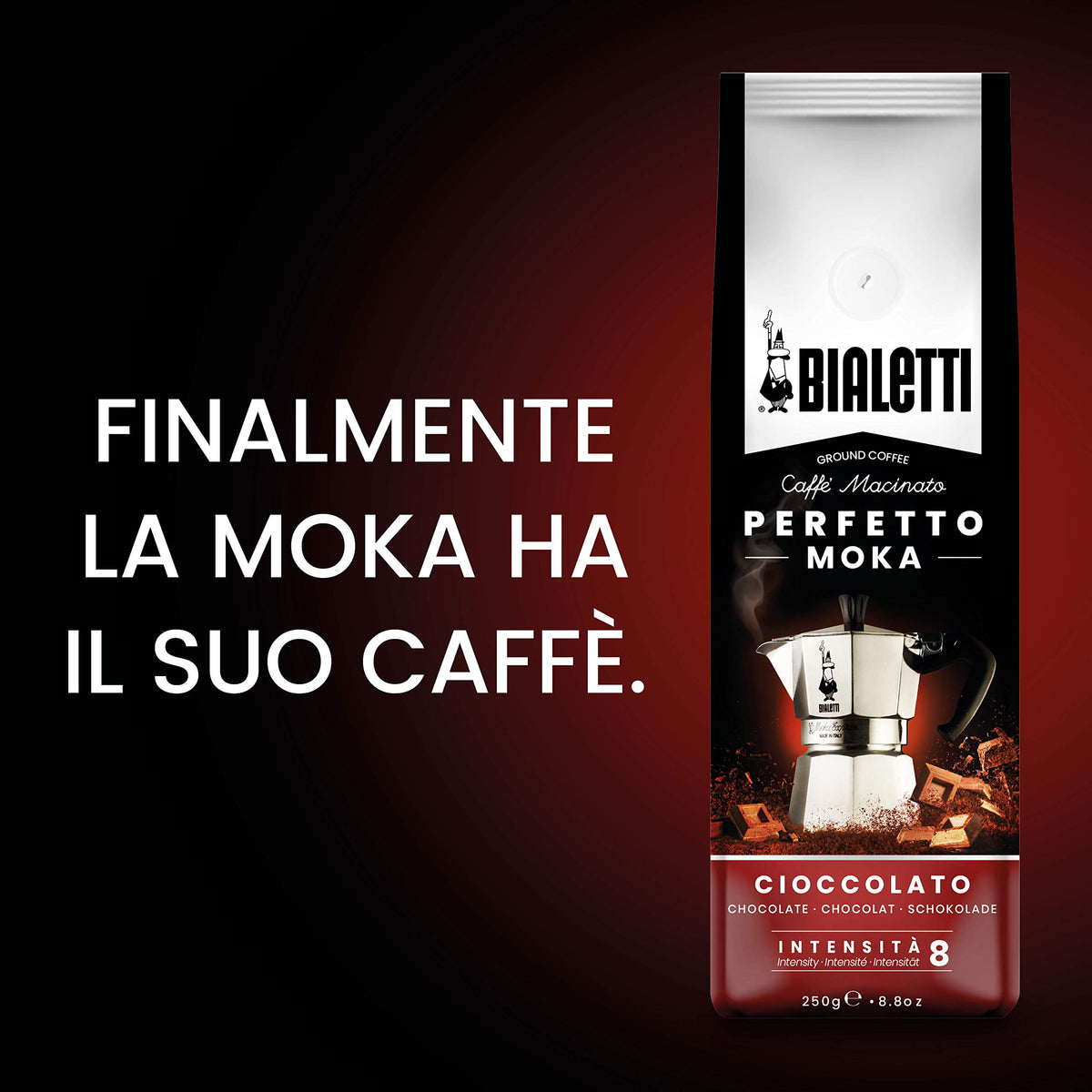 Bialetti Perfetto Moka Cioccolato ideal for daily moka brews.
