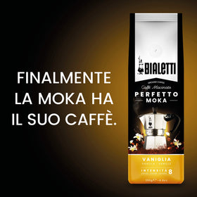 Bialetti Perfetto Moka Vaniglia vanilla-aroma-closeup evokes inviting notes.
