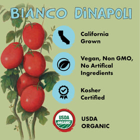 Bianco DiNapoli diced tomatoes in pan ready for a fresh sauce
