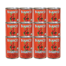 Bianco DiNapoli fire roasted diced tomatoes pack 12 ready for sauces