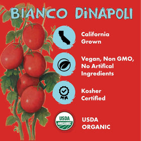 Bianco DiNapoli 28 oz can used as base for rich sauces