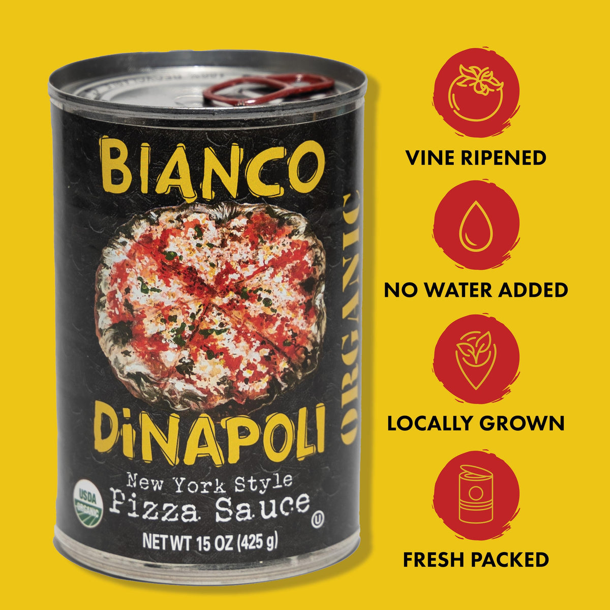 Bianco DiNapoli Organic garlic-basil-olive oil close-up highlighting depth of flavor.