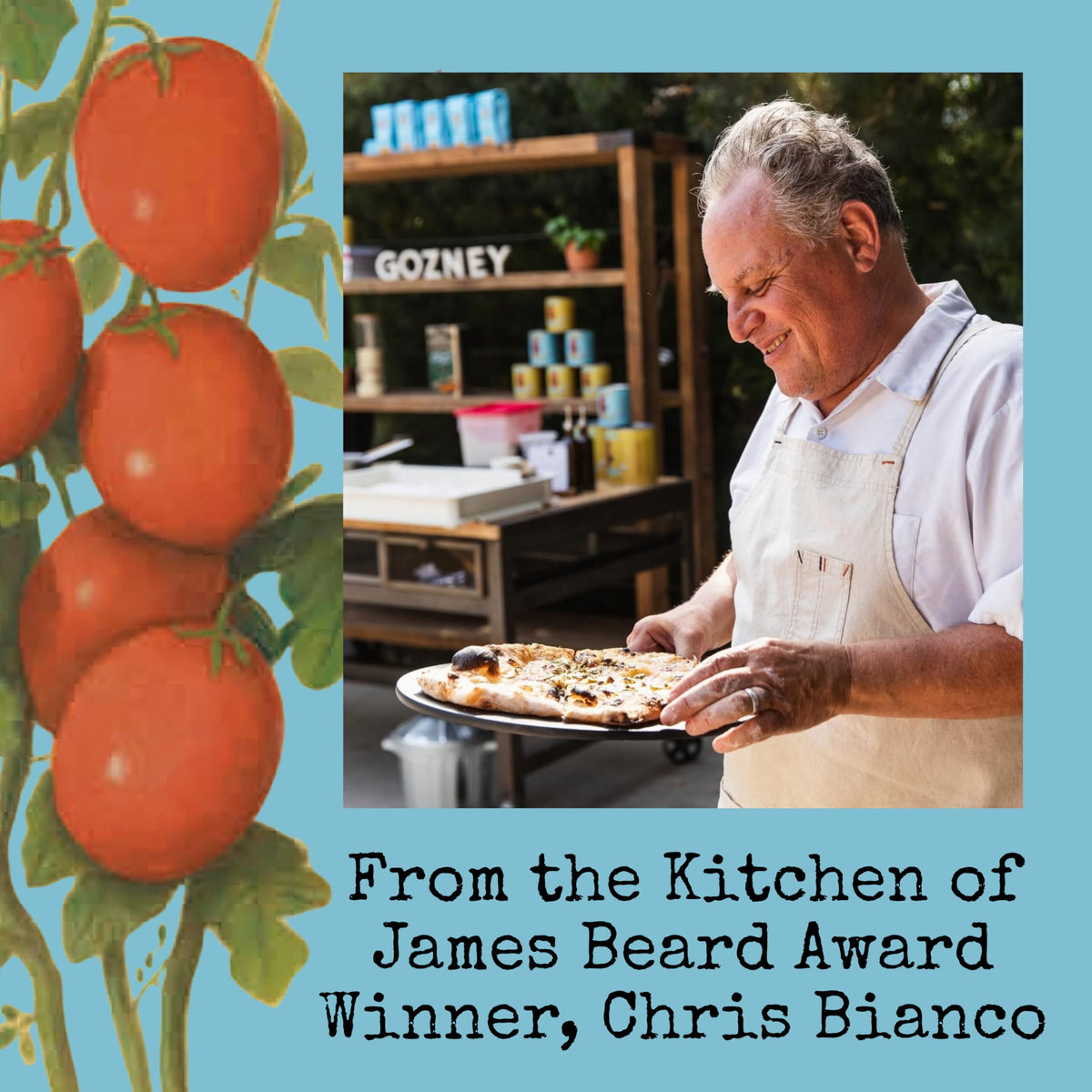 Bianco DiNapoli pantry-freshness-box suggests long-lasting staple for quick pizzas.