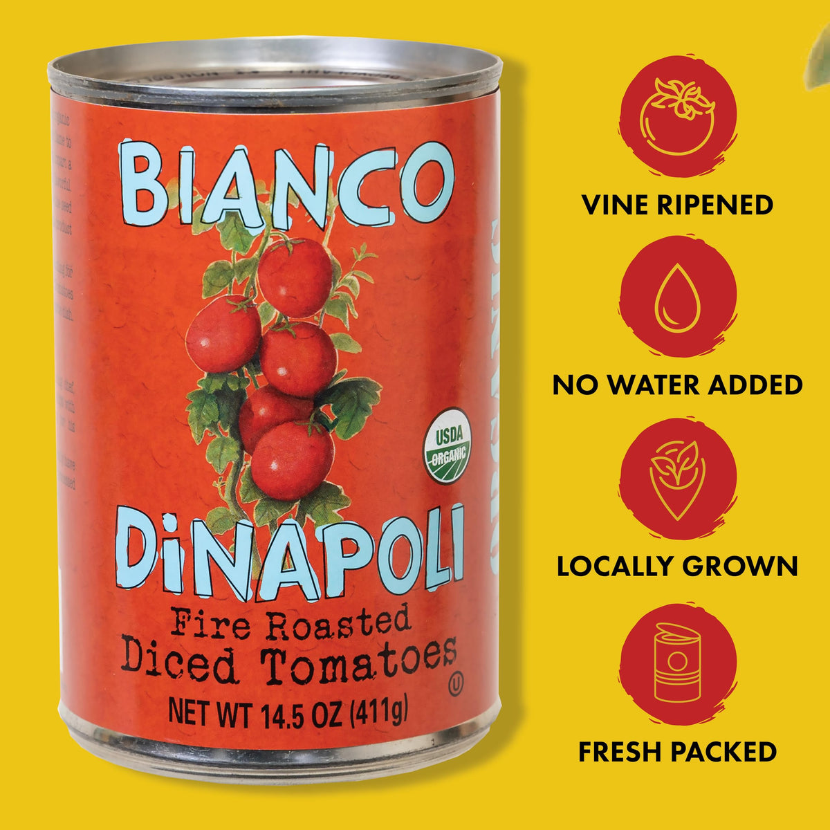 Bianco DiNapoli steam-peeled tomatoes provide smooth texture for soups