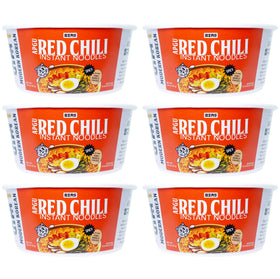 Bias Apgu Red Chili ramen in a bowl showing bold flavor and restaurant texture.