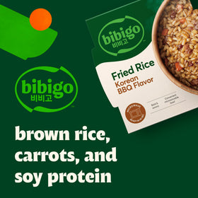 Bibigo brown rice fried rice with Korean BBQ sauce, perfect for easy meals