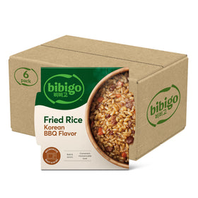 Bibigo Korean BBQ fried rice bowl in a pack, ideal for quick weeknight dinners