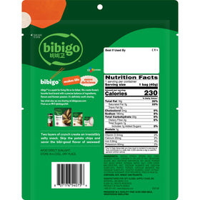Bibigo Seaweed Chips close-up shows crispy texture and rich umami in every bite
