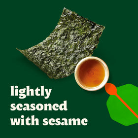 Bibigo Seaweed Snack serving plate showcasing a quick, healthy bite.