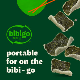Bibigo Spicy & Sweet Seaweed Chips variety pack image; perfect for sharing with friends