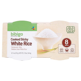 Bibigo sticky white rice bowls ready to heat for quick meals