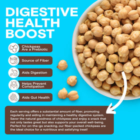 BIENA Chickpea Snacks Honey Roasted bag: lightly sweet crunch and protein-rich snack