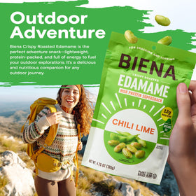 Biena Chili Lime Edamame topping idea for salads and bowls.