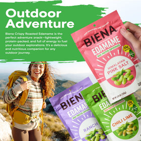 BIENA edamame salad topping idea for extra protein.