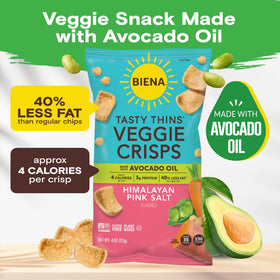 BIENA Tasty Thins scoop-ready crisps ideal for dipping