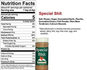 Big Cock Ranch Box o' Shit sampler front label for easy identification