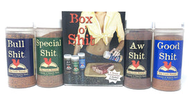 Big Cock Ranch Bull Shit 13oz bottle ready for grilling and bold flavor