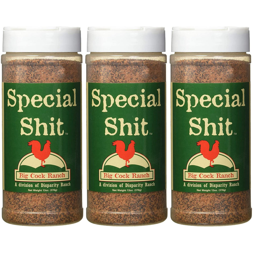 Big Cock Ranch Special Shit seasoning jar adds bold, versatile flavor to grilled meats