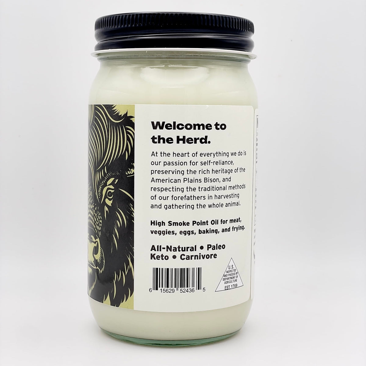 Big Crazy Buffalo bison tallow pan scene highlighting high-heat frying performance.