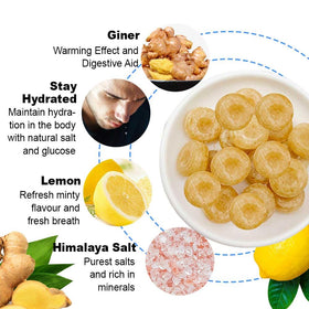 Big Foot Halal sports candy ginger lemon pack ready for workouts.