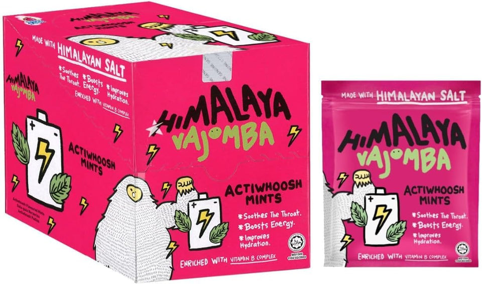 Big Foot Himalaya Salt Candy 12-pack on shelf, post-workout refreshment.