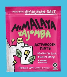 Big Foot Himalaya Salt Candy close-up shows minty texture for post-workout refreshment.