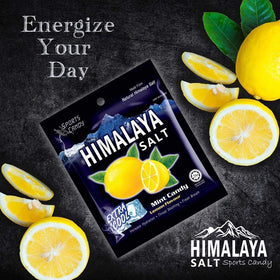 Big Foot Himalayan Salt Mint Candy lemon closeup highlights texture and natural ingredients.