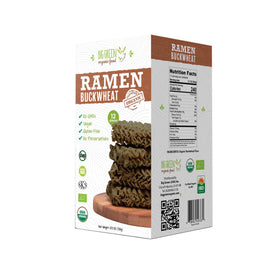Big Green Organic Food buckwheat ramen family pack served in a cozy bowl for a wholesome family dinner.