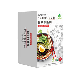Big Green Organic Food organic traditional ramen pack, quick meal option with wholesome ingredients.
