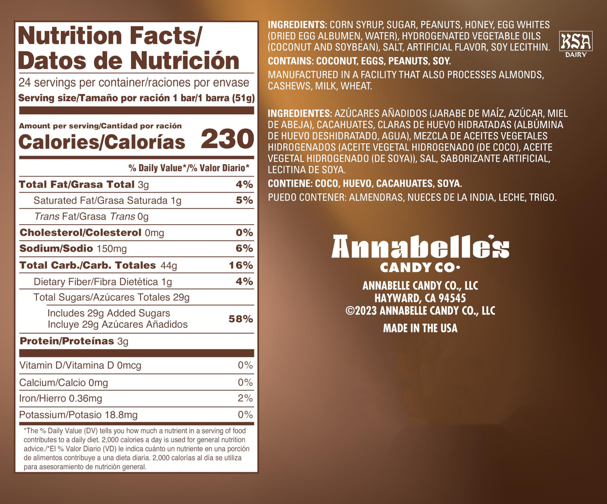 Big Hunk Annabelle's candy bar pack on display, convenient 24-bar bundle