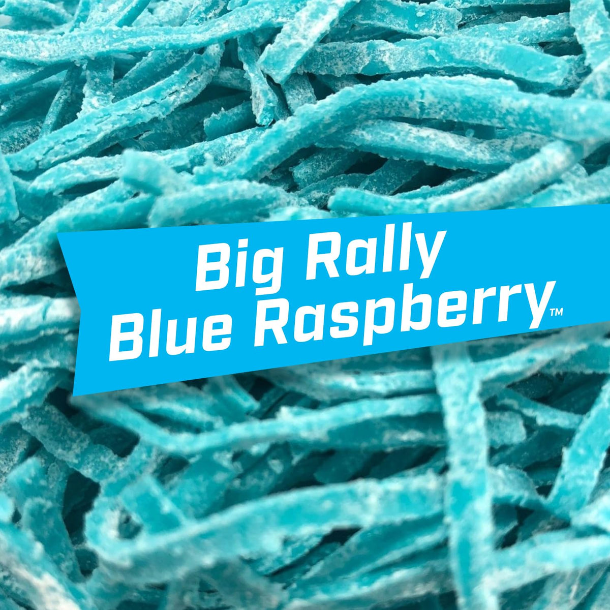 In-hand Blue Raspberry Big League Chew highlights bold color and flavor