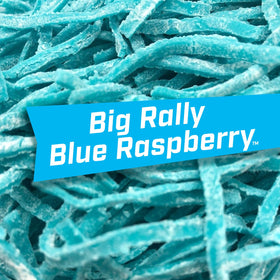 In-hand Blue Raspberry Big League Chew highlights bold color and flavor